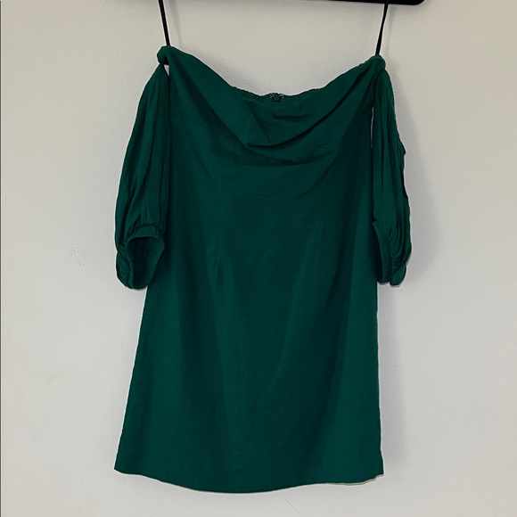 Forever 21 Green Off-Shoulder Mini Dress - Picture 4 of 7